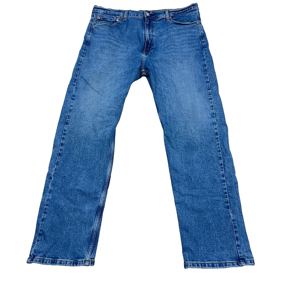 Levis 505 Jeans Men 40x32 Straight Leg Regular Fit Med Wash Work Pants Faded A80